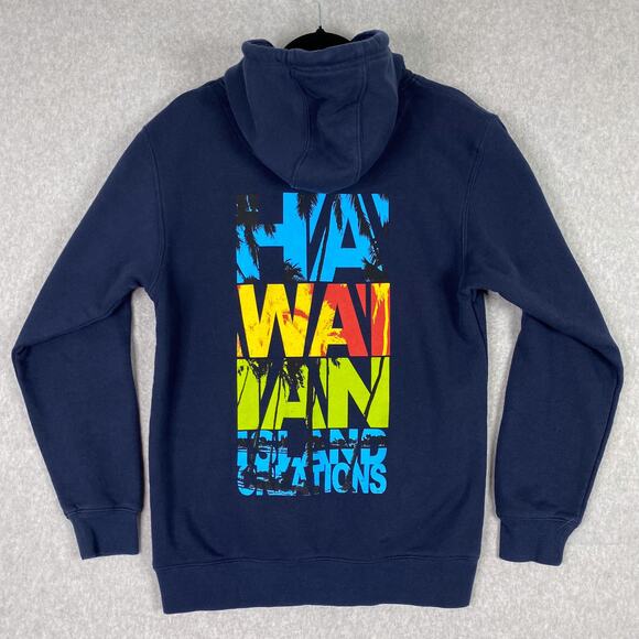 Hawaiian Island Creations Sweatshirt Mens M Navy Blue Hoodie Pullover - Picture 1 of 6